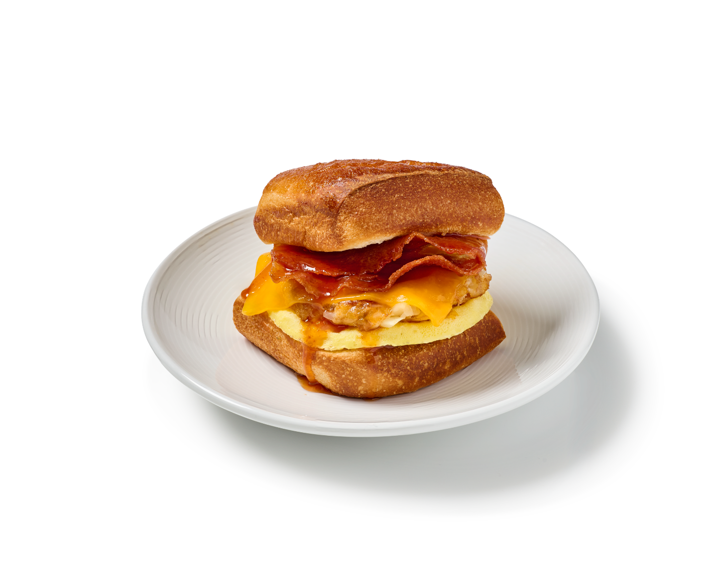 Swicy Hawaiian Breakfast Sandwich.